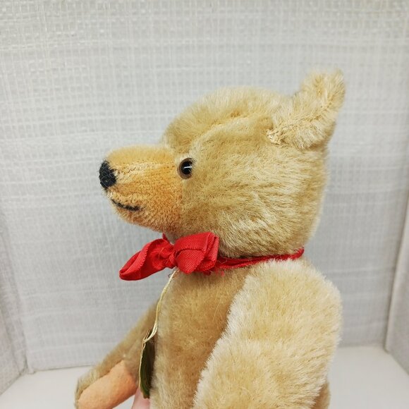 Vintage 1960-1970s Plush 10" Hermann Teddy Bear, Paper tags, Working Growler - Picture 15 of 16